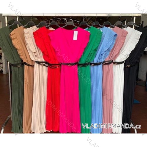 Kleid mit Knöpfen und geknöpften Damen (uni s-m) ITALIAN FASHION IM2203948