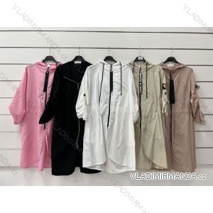 Damen-Windbreaker-Parka mit langen Ärmeln und Reißverschluss (Einheitsgröße S/M) ITALIAN FASHION IMWY232657