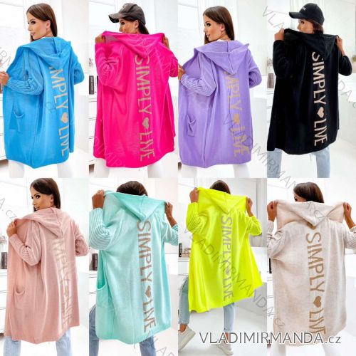 Strickjacke mit langen Ärmeln für Damen (Einheitsgröße S/M) ITALIAN FASHION IMWAA223636