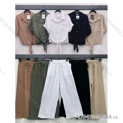 Elegantes Hemd Langarm Damen Kleid (S / M ONE SIZE) ITALIAN FASHION IMWY21734