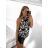Tílko letní icecool dámské (S/M ONE SIZE) ITALSKÁ MÓDA IMM21634 M / L Schwarz und weiß