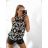 Tílko letní icecool dámské (S/M ONE SIZE) ITALSKÁ MÓDA IMM21634 M / L Schwarz und weiß