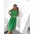 Sommer Midi Kurzarm Sommerkleid (S / M / L ONE SIZE) ITALIAN FASHION IMWA222563