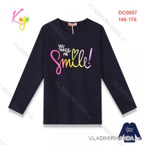 T-Shirt mit langen Ärmeln für Mädchen im Teenageralter (146-176) KUGO DC0007