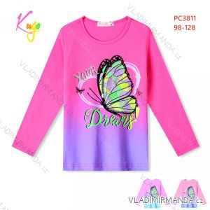 T-Shirt mit langen Ärmeln Kinder Mädchen Mädchen (98-128) KUGO JC0720