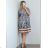 Šaty košilové oversize krátký rukáv dámské nadrozměr (XL/2XL ONE SIZE) ITALSKá MODA IM723005 XL/2XL schwarz