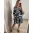 Šaty košilové letní oversize dlouhý rukáv dámské (XL/2XL ONE SIZE) ITALSKá MóDA IM8239802 XL/2XL dunkelblau