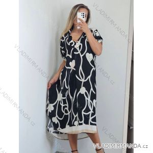 Hemdkleid Sommer Oversize Kurzarm Damen Übergröße (S/M/L/XL/2XL Einheitsgröße) ITALIAN FASHION IM8235773