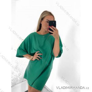 Übergroßes Kurzarmkleid für Damen (Einheitsgröße S/M) ITALIAN FASHION IMWY23061