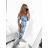 Sommer Kurzarm Sommerkleid (S / M ONE SIZE) ITALIENISCHE MODE IMWY21019 S/M weiß