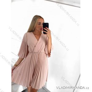 Kleid mit Knöpfen und geknöpften Damen (uni s-m) ITALIAN FASHION IM2203948