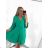 Kleid mit Knöpfen und geknöpften Damen (uni s-m) ITALIAN FASHION IM2203948 S/M béžová