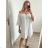 Šaty dlouhé letní boho krajkové dámské (S/M ONE SIZE) ITALSKÁ MÓDA IM823010 S/M weiß