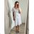 Kurzärmliges Sommerkleid aus Baumwolle für Damen (Einheitsgröße S/M) ITALIAN FASHION IM722253