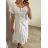 Kurzärmliges Sommerkleid aus Baumwolle für Damen (Einheitsgröße S/M) ITALIAN FASHION IM722253