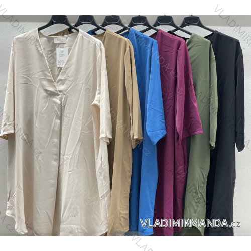Damenkleid mit 3/4-Ärmeln (Einheitsgröße S/M) ITALIAN FASHION IMPDY23LS20207