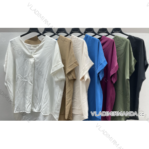 Kurzarm-Tunika/Bluse für Damen (S/M Einheitsgröße) ITALIAN FASHION IMPDY23LS20183