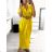 Damen-Sommerkleid mit Gürtel, kurzärmelig (S/M Einheitsgröße) ITALIAN FASHION IMPLI245904