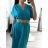 Damen-Sommerkleid mit Gürtel, kurzärmelig (S/M Einheitsgröße) ITALIAN FASHION IMPLI245904