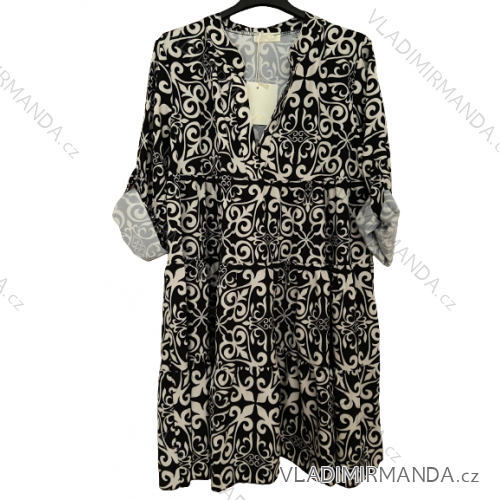 Kurzärmliges Sommerkleid für Damen (S / M ONE SIZE) ITALIAN FASHION IMWB22017
