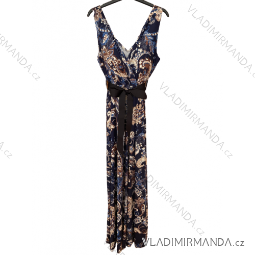Eiskaltes ärmelloses langes Sommerkleid für Damen (S/M/L ONE SIZE) ITALIAN FASHION IMM22974