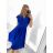 Elegantes Damenkleid mit kurzen Ärmeln (S/M EINHEITSGRÖSSE) ITALIAN FASHION IM923010/DU S/M beige