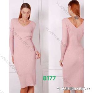 Damen-Stretchkleid mit langen Ärmeln (Einheitsgröße S/M) ITALIAN FASHION IMWKK238177