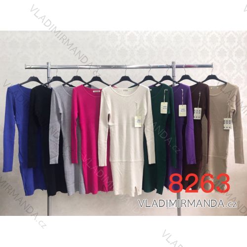 Damen-Stretchkleid mit langen Ärmeln (Einheitsgröße S/M) ITALIAN FASHION IMWKK238263A