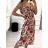 Kleid mit 3/4 Ärmeltasche für Damen (uni sl) ITALIAN Fashion IM3181746