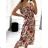 Kleid mit 3/4 Ärmeltasche für Damen (uni sl) ITALIAN Fashion IM3181746
