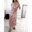 Sommerkleid für Damen, langes Maxikleid mit kurzen Ärmeln (Einheitsgröße S/M) ITALIAN FASHION IMM23M20835 S/M blau