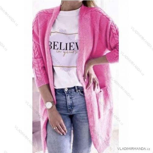 Damen-Strickjacke mit langen Ärmeln (Einheitsgröße S/M) ITALIAN FASHION IMWD232739