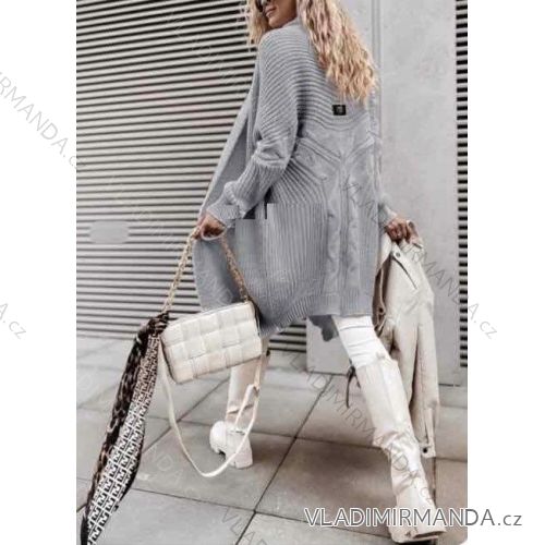 Damen-Strickjacke mit langen Ärmeln (Einheitsgröße S/M) ITALIAN FASHION IMWD232746