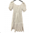 Langes Chiffon-Kurzarmkleid für Damen (S/M ONE SIZE) ITALIAN FASHION IMWGM23456