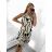 Šaty letní na ramínka dámské (S/M ONE SIZE) ITALSKÁ MÓDA IMPBB22B21841 L/XL weiß