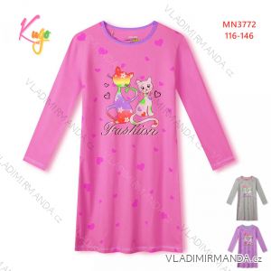 Langarm-Nachthemd für Kinder, Jugendliche, Mädchen (116-146) KUGO MN3773