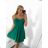 Šaty letní na ramínka dámské (S/M ONE SIZE) ITALSKÁ MÓDA IMPBB22B21841   grün
   S/M