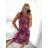 Kurzes ärmelloses Sommerkleid für Damen von Icecool (S / M ONE SIZE) ITALIAN FASHION IMM21694 S/M braun