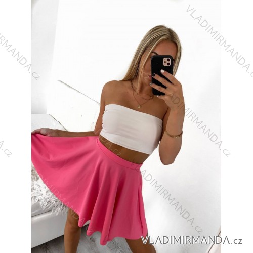 Šaty letní na ramínka dámské (S/M ONE SIZE) ITALSKÁ MÓDA IMPBB22B21841   hellrosa   S/M