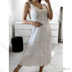 Trägerloses Sommerkleid aus Spitze im Boho-Stil für Damen (S/M/L Einheitsgröße) ITALIAN FASHION IMPLI2590687