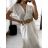 Damen-Sommer-Boho-Kleid mit langen, kurzen Ärmeln (S/M, Einheitsgröße) ITALIAN FASHION IMPLI223787