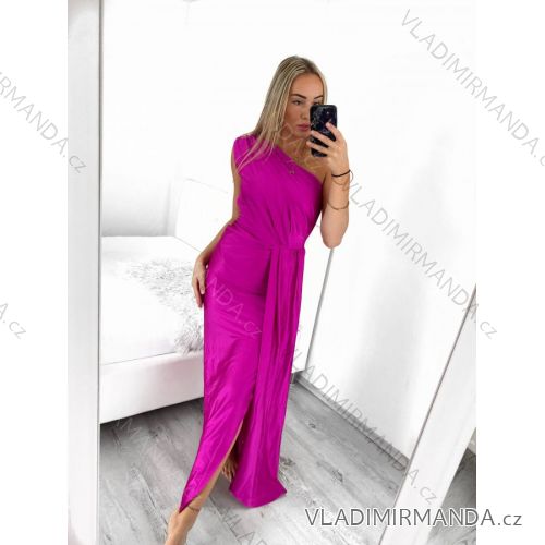 Langes, elegantes, ärmelloses Sommerkleid für Damen (Einheitsgröße S/M) ITALIAN FASHION IMPGM232681