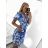 Šaty letní na ramínka dámské (S/M ONE SIZE) ITALSKÁ MÓDA IMPBB22B21841 S/M blau-weiß