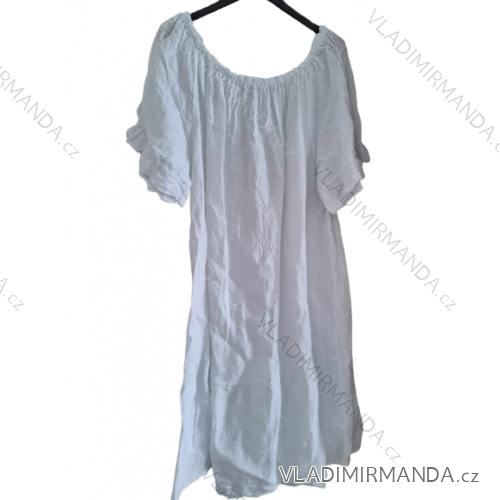 Šaty letní carmen dámské (S/M ONE SIZE) ITALSKá MóDA IM823102 S/M weiß