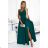 299-11 CHIARA elegantes Maxi-Langkleid mit Trägern – grün