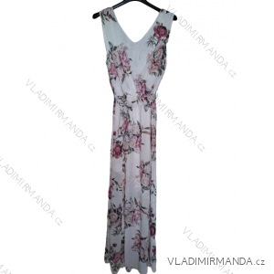 Langärmliges Sommerkleid für Damen (S / M ONE SIZE) ITALIAN FASHION IMD21551