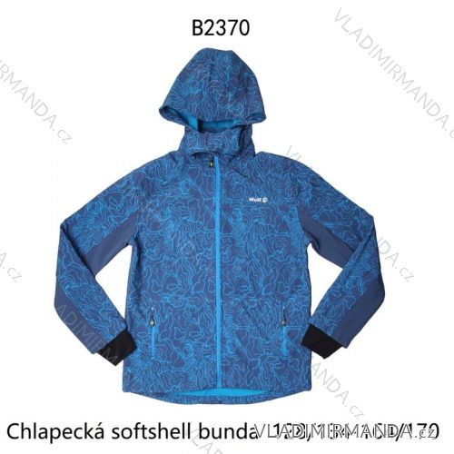 Mädchen-Softshell-Langarm-Reißverschlussjacke mit Kapuze (128-170) WOLF B2362