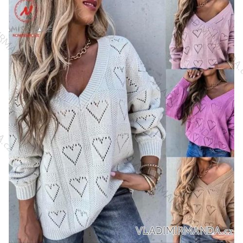 Damen-Langarmpullover (S/M EINHEITSGRÖSSE) ITALIAN FASHION IMWB232777