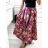 Langer Satinrock für Damen (Einheitsgröße S/M) ITALIAN FASHION IMM23M22197 S/M Fuchsie