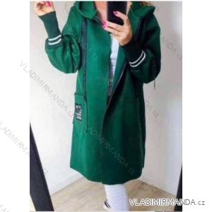 Damen-Fleece-Kapuzenmantel mit langen Ärmeln (Einheitsgröße S/M) ITALIAN FASHION IMWC232797
